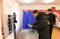Мэр Абакана одним из первых проголосовал на выборах Президента России