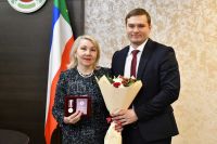 Медалью «Трудовая доблесть Хакасии» награждена Людмила Шилик