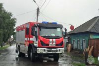 В Абакане пожарные тушили электроопору