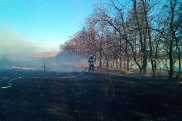 На территории известной базы отдыха в Хакасии тушили пожар