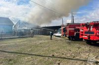 Пожарные вынесли из огня жителя Хакасии
