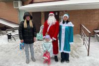 Дед Мороз поздравил детей мобилизованных работников Аршановского разреза