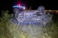 В ночной аварии на трассе в Хакасии пострадал лишенник