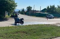 В Черногорске в ДТП пострадал водитель мотоцикла