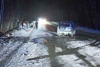 Лобовое ДТП на трассе в Хакасии: двое пострадали