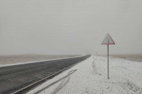 Зимняя погода вернулась в Хакасию. Снег уже идет
