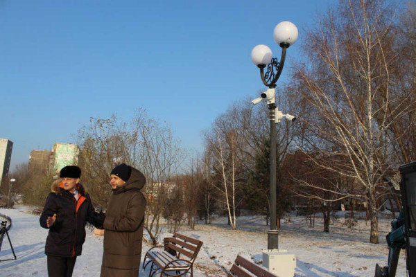 Десятки камер видеонаблюдения установили в парках и скверах столицы Хакасии