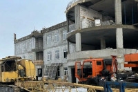 В Аскизе продолжается строительство детской поликлиники