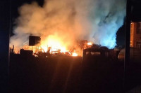 Крупный пожар в Хакасии: огонь уничтожил почти всё