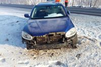 Водитель не справился с управлением на трассе в Хакасии