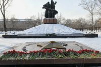 Торжественная церемония возложения цветов к Вечному огню состоялась в Хакасии